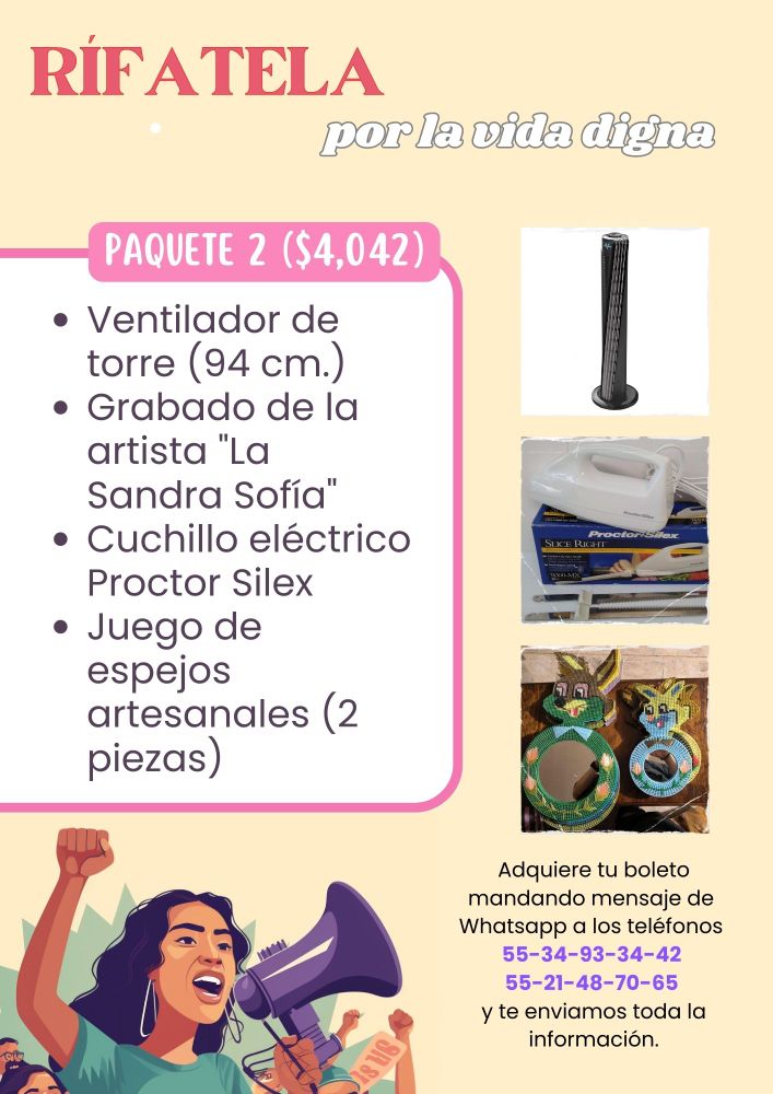 Viene Rifa Ya viene, ya viene… ¡La rifa por la vida digna! - Comité Cerezo México